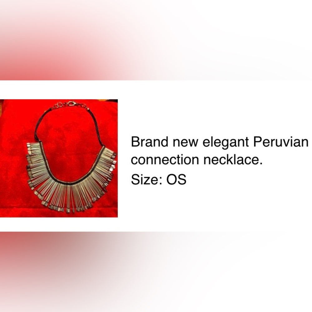 Peruvian Connection Silver Statement Necklace - image 1